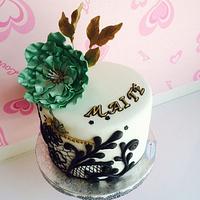 cake  flowers   