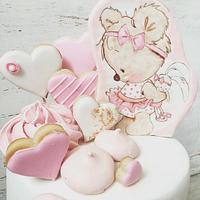 Teddy Bear Girl Cake