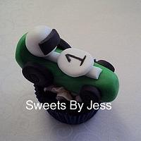 Race car (cupcake topper)
