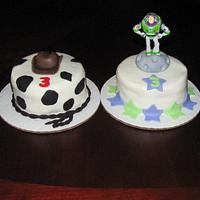 Woody and Buzz Mini Cakes