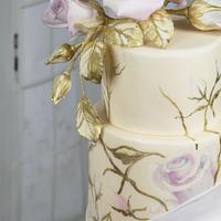 Wedding cake "Dream in roses". 