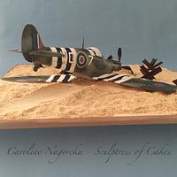 D-day Spitfire Cake