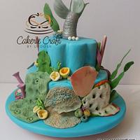 Under the sea theme cake !