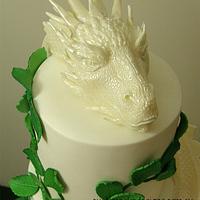 Smaug Dragon Wedding Cake
