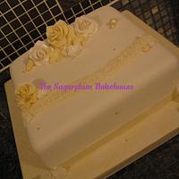 Square Diamond Anniversary Cake