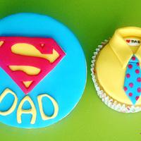 Father's Day Cookie and Cupcake
