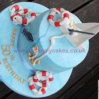 Nautical Theme Celebration Cake