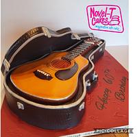 Carved Guitar Cake