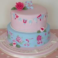 Cath Kidston 21st birthday cake