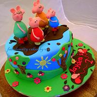 Peppa pig cake!