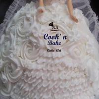 Bridal barbie cake...