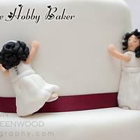 My first 3 tier wedding cake 