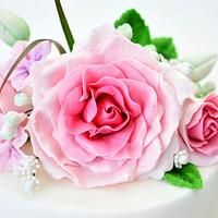 sugar rose cake  