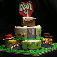 Toy Story 3 Themed Birthday Cake