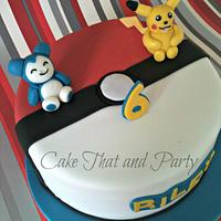 Pokamon themed cake 