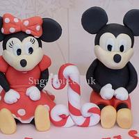 Minnie & Mickey 1st birthday cake