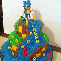 Sonic Hedgehog Cake