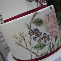 Painted Floral wedding design 