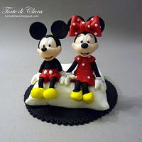 Topper mickey mouse and minnie