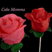 Chocolate rose Cake pops