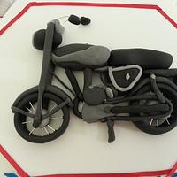 BSA motorbike themed 60th birthday cake
