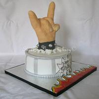 'I wanna Rock and Roll all night' Birthday Cake.