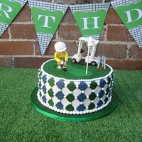 Golf Theme 30th Birthday Cake