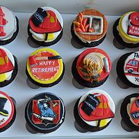 firefighter cupcakes - cake by Hajnalka Mayor - CakesDecor