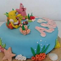 Sponge Bob and Patrick cake