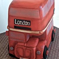 Vintage london double decker bus