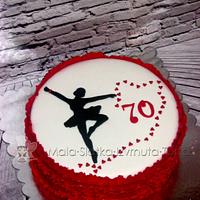 Ballerina ruffle cake