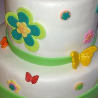 Butterfly birthday cake