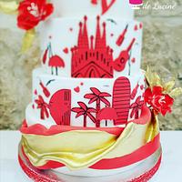  Wedding  cake  "Barcelona" 