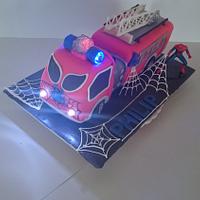 spiderman firetruck 🚒 cake 