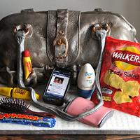 Handbag Cake & Contents