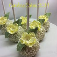 Lemon cake pops. Lemon cake pops.