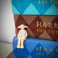 Harry Potter Stacked Book Cake