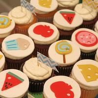 Very Hungry Caterpillar cupcake toppers