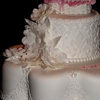 Christening cake for baby girl..