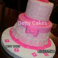 baby shower girl cake