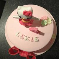 Hello Kitty ballerina cake