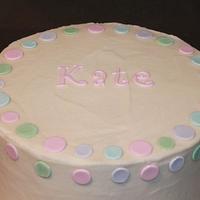 Polka Dot Cake with a suprise inside too :)