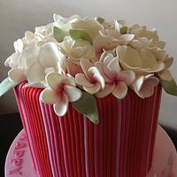 Frangipani Birthday cake