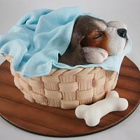 Torta "Cachorro durmiendo"