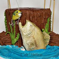 Large Mouth Bass Groom's Cake