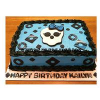 Blue Monster High Cake