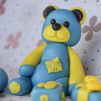 Teddy Bear Fondant Topper 