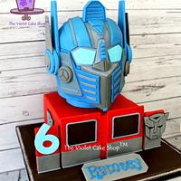 Transformers OPTIMUS PRIME 3D HELMET Cake