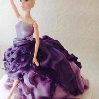My first doll cake ! 