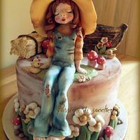 Sarah Key cake